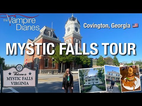 MYSTIC FALLS TOUR 2023 - COVINGTON, GEORGIA | The Vampire Diaries town! USA ROAD TRIP PART 4