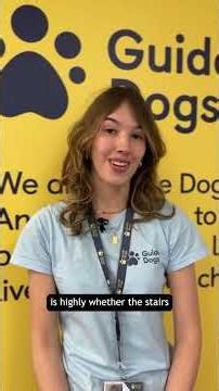 How to guide a person with a vision impairment downstairs #GuideDogsUK #SightedGuideTraining
