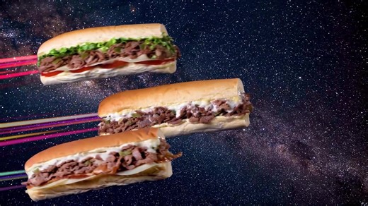 Need an Out of this World lunch at the speed of light? 🚀 Stop in for the most heavenly and fastest Cheesesteak in the galaxy! 🌌☄️ | Erbert & Gerbert's