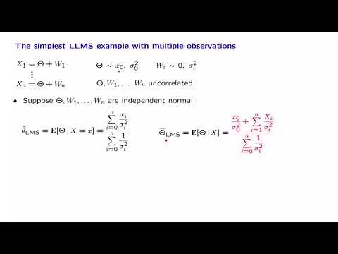 L17.8 The Simplest LLMS Example with Multiple Observations