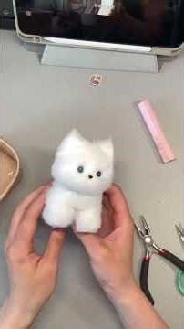 Challenge to make a siamese Cat with a twist stick #diy #artandcraft #craftingtips #shortvideo