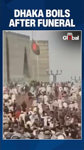 Dhaka Tensions Explode After Osman Hadi Funeral, Crowd Marches Toward Parliament