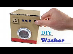 How To Make Mini Washing Machine - DIY mini Toy washer