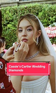 Breaking down Cassie’s Cartier wedding jewelry from her and Nate’s wedding on ‘Euphoria’ #sydneysweeney #jacobelordi #euphoria #diamonds #cartier