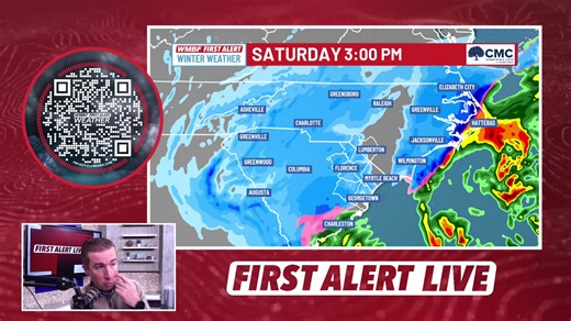 FIRST ALERT LIVE | Winter storm will cause travel conditions to go downhill over the next few hours | WMBF News