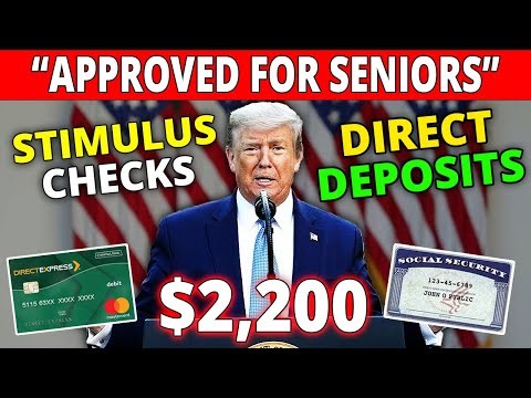 BREAKING NEWS: $2,200 Stimulus Checks Approved for Seniors in All 50 States Today