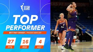 8.4K views · 468 reactions | Brittney Griner recorded a double-double and threw down in the Mercury's win over Dallas! It marked her first regular season game dunk since August 2019. 27 PTS | 12-16 FGM | 16 REB | 4 AST #CountIt | WNBA | Facebook