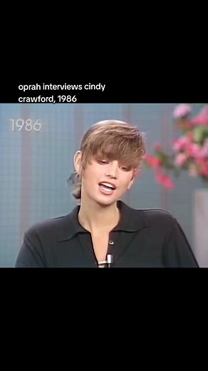 Cindy Crawford Interviewed on Oprah Winfrey Show 1986