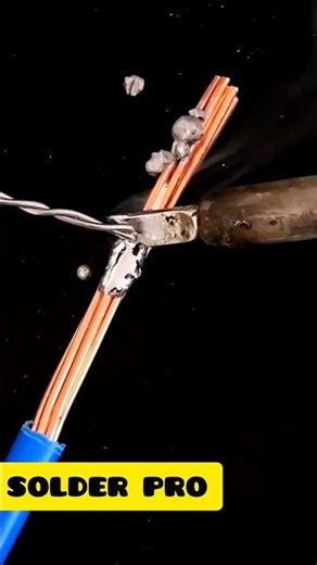 Perfect Copper Wire Joint 🔥 Strong Soldering Connection #WireSoldering #CopperWire #ElectricalRepair
