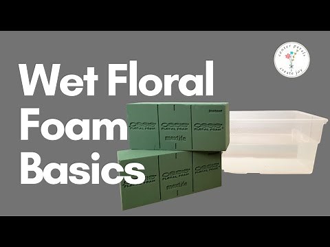 How to use wet floral foam - floral foam arrangements - oasis floral foam