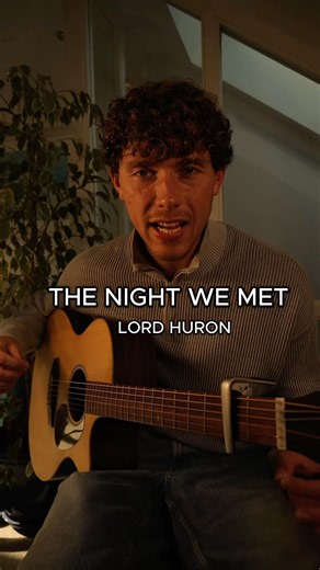How to play "The Night We Met" by Lord Huron acoustic guitar tutorial 🎸