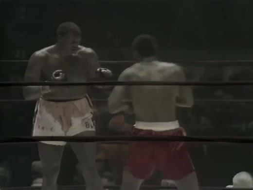 Joe Frazier stopping Buster Mathis in the 11th round. “Smokin Joe” avenged his loss to Mathis in the 1964 US Olympic trials with a thunderous left hook in the first knockdown of Mathis’ pro career. 📅 March 4, 1968. #boxing #history #joefrazier | BTR Boxing Podcast Network