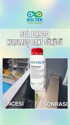 Eski bant izlerine ve inatçı yapışkanlara profesyonel çözüm: SOL DR 920! ✂✨ Camlarda, PVC yüzeylerde veya metal panellerde kuruyup kemikleşmiş bant lekeleriyle vakit kaybetmeyin. SOL DR 920, yüzeyin dokusuna ve boyasına zarar vermeden yapışkanları saniyeler içinde çözer! ✅ Yüzey Dostu: Kazımaya gerek kalmadan bant kalıntılarını yumuşatır, yüzeyi çizmez. 🛡️ ✅ Hızlı Etki: En eski, kurumuş etiket ve bant izlerini bile saniyeler içinde temizler. ✅ İz Bırakmaz: Temizlik sonrası yüzeyde yapışkanlık v
