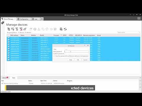 Axis Device Manager - Soft reset multiple devices