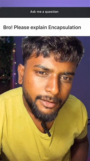 Marrigalla Siva Raju on Instagram: "If you understood Encapsulation using this example… you’ll never forget it 😌 Real-life examples make coding easy. Comment “OOPS” if you want more OOP concepts explained this way. Follow for fun + real-time tech explanations."