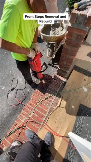 Front steps removal and replacement #foryou #viralpost #trending #construction #reelsvideo #tutorial #fypシ #Reels #tip #flooring #fyp #art #viralvideo #wood #reelsfb #downesconstruction #diy #trick #asmr #reelsviral #USA #reelsinstagram #lifehack | Anthony Parker | Facebook