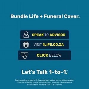 Life Cover for you Funeral cover for your family so that you have financial security and comfort. It ensures that your whole family is covered – you, up to R10 million Life cover, and them up to R50 000 Funeral cover each. | 1Life Insurance