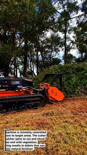 COOL! TRACKED MACHINE FOR BRUSH CLEARING