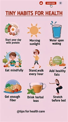 Tiny Daily Habits for a Healthy Body & Mind | Simple Wellness Tips |#shorts #healthylifestyle #viral