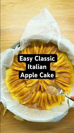 ￼ Easy rustic, Italian apple cake – Torta di Mele #applerecipe #italiancake #appledessert #applecake