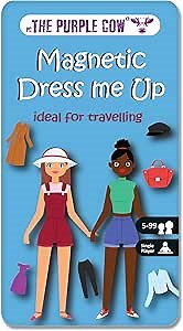 The Purple Cow Magnetic Game Box for Kids and Adults - Magnetic Dress Me Up - Ideal Games for travelling - On the go games - 100% Off Screen activity