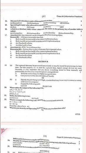 dav class 11 IP half yearly question paper 2023 #questionpaper