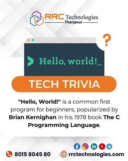 Coding’s Most Famous Line 💻