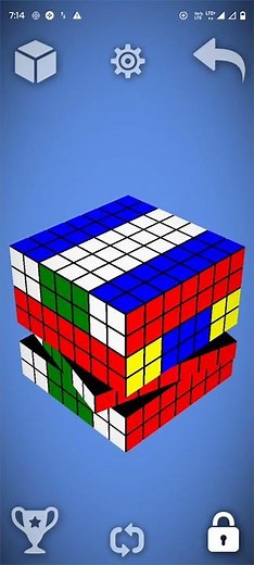7 by 7 Rubik's cube par Dot pattern