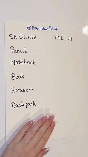 Learn Polish school words 🇵🇱✏️ #learnpolish | Everyday Polish