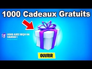J’ai Obtenu 1000 Cadeaux Fortnite GRATUITEMENT