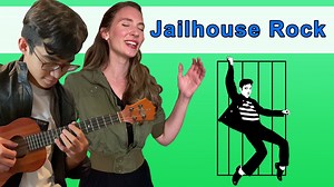 7.9K views · 191 reactions | Hi Class! In this week's ukulele lesson, you'll be jamming with the band on “Jailhouse Rock” by Elvis Presley. This iconic 50s song is a blast to play and is perfect for the intermediate player!  View the lesson: https://rockclass101.com/jailhouse-rock/ | Rock Class 101 | Facebook