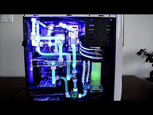 Complete Gaming PC Liquid Cooling Transformation Time Lapse - MOS, RAM, CPU, & GPU Water Cooling
