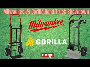Milwaukee vs. Gorilla 800 Lbs Convertible Hand Truck Review ‪@lowes‬ ‪@HomeDepot‬