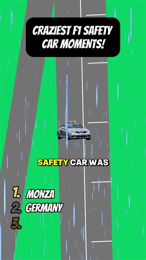 CRAZIEST F1 SAFETY CAR MOMENTS! 🔥🔥🔥 #ranked