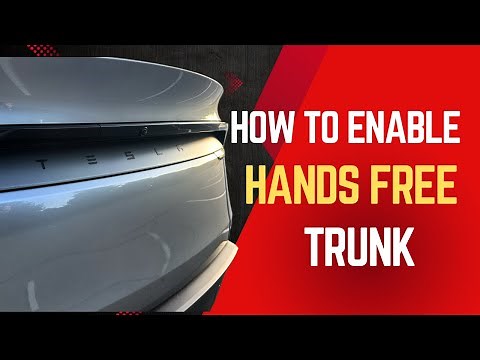 🚗 Tesla Model Y Hands-Free Trunk | How It Works + How to Enable It (No Kick Sensor Needed!)