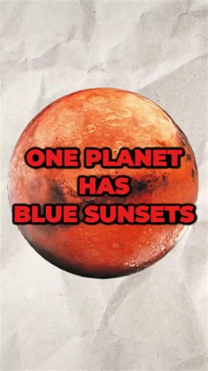 This Red Planet Has Blue Evenings