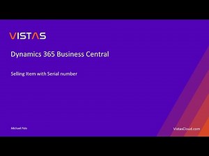 Dynamics 365 Business Central - Selling Item with Serial number