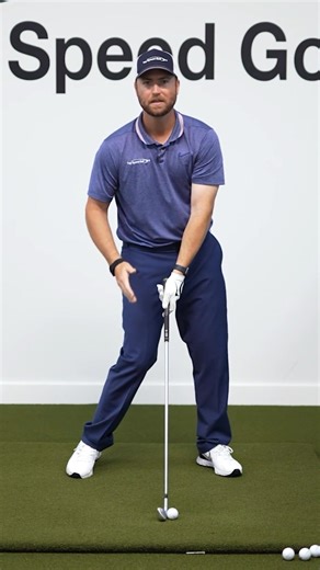 Almost everybody that comes to me for lessons over the years tends to do the same thing. They stand up outta their posture a little bit, so they're getting farther away from the golf ball. They cast a little bit in the down swing, and then when they hit the golf ball, the shaft is straight up and down. | Top Speed Golf - Clay Ballard Golf Instruction