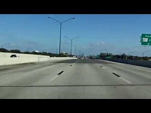 Port Everglades Expressway (Interstate 595 Exits 1 to 7) eastbound (Express Lanes)