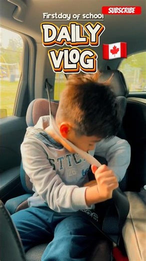 My First day of Grade 1 #dailyvlog #school #canada #shortsfeed #subscribe #friends