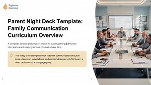 Parent Night Deck Template Family : Editable PPT Lesson