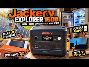 Jackery 1500 Battery Review: Unboxing, Solar and Fridge wattage