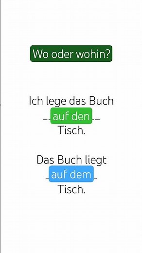 A1, A2, B1, Deutsch lernen, Deutsche Grammatik, #dativ #wo #wohin German grammar, exercises, Übungen