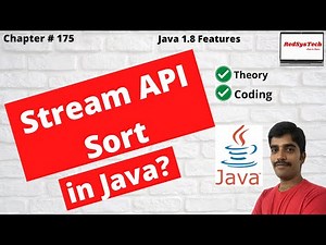 # 175 Java stream sort | Java 8 Stream - How to Sort a List using lambda | Stream |java 8|RedSysTech