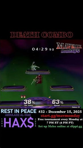 Clutch DEATH COMBO #gaming #shortsfeed #shorts #smashbros #supersmashbros #melee #ssbm #clips #clip