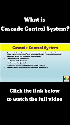 What is the cascade control system ‎⁨@chemicaladda⁩ #processcontrol #chemicalengineering