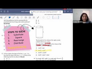 TSI MATH TEST PREP - How to Solve the Hardest Question on the Test (: