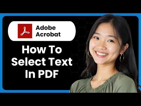 How To Select Text In PDF Using Adobe Acrobat Pro DC