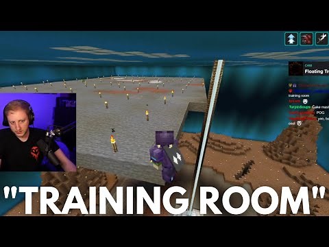 Philza builds the Training Room Floor - Dream SMP