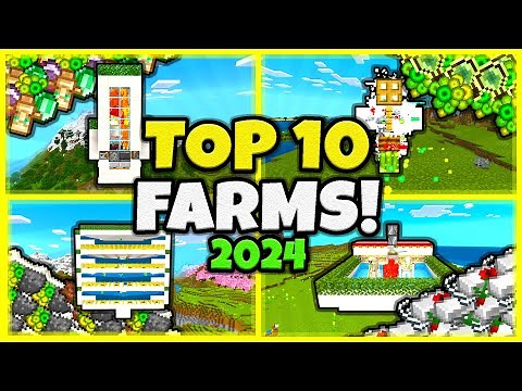 10 MUST HAVE FARMS In Minecraft Bedrock 1.21! (2024)